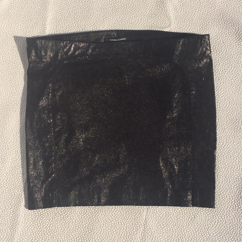 NWT Monika Chaing Leather Mini Skirt!